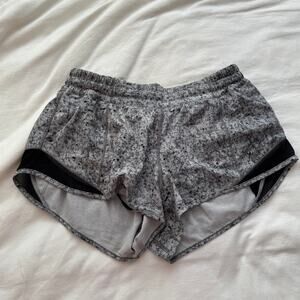 Lululemon Speed Up Shorts 2.5" Gray Speckled Running Athletic Shorts Size 6